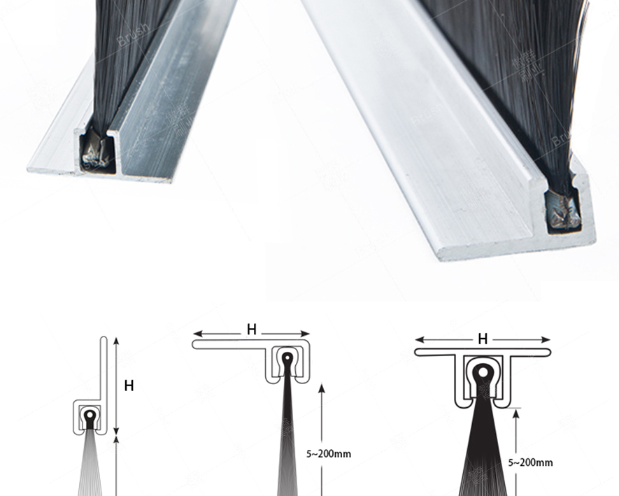 鋁合金毛刷支架 鋁合金毛刷支架