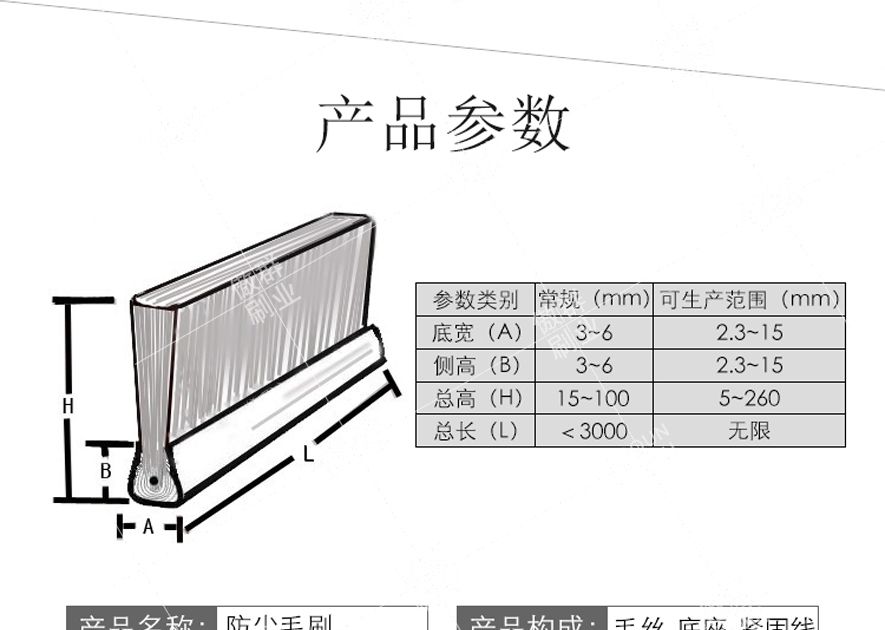 防塵毛刷 防塵毛刷