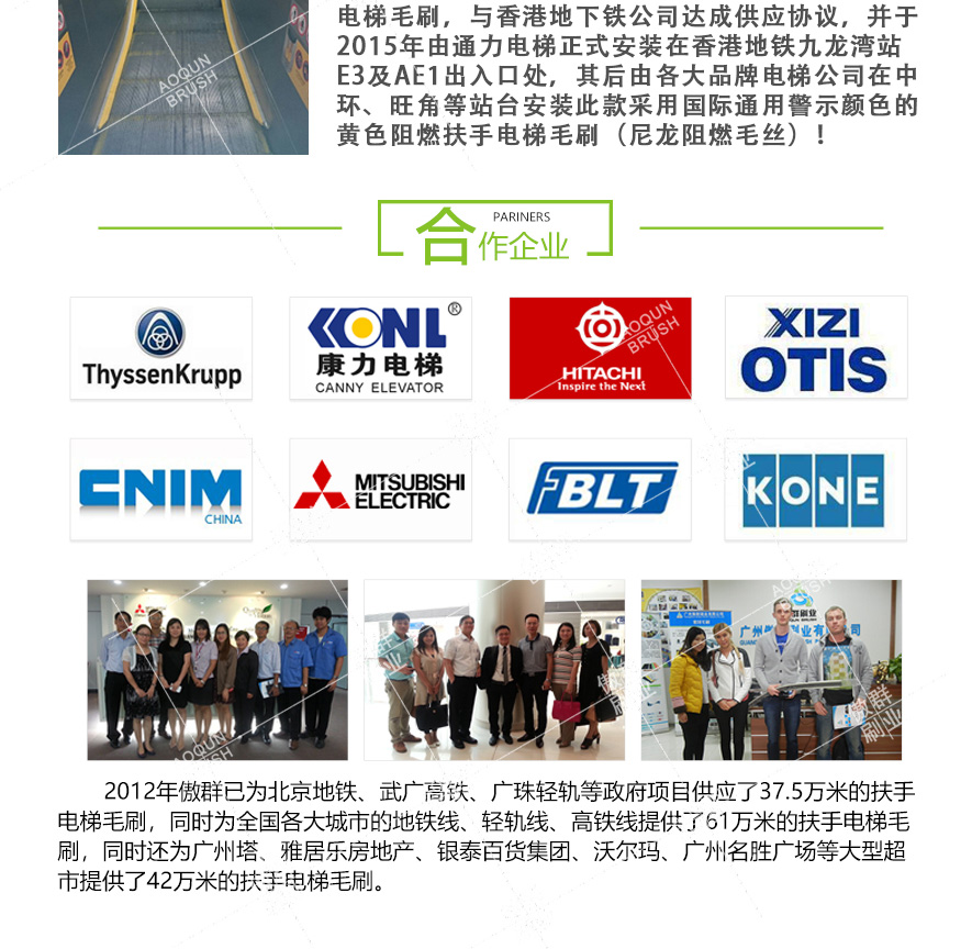 扶手電梯毛刷 扶手電梯毛刷