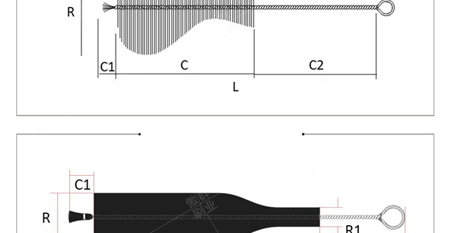 醒酒器清潔毛刷 醒酒器清潔毛刷