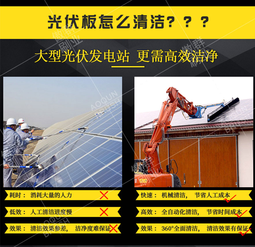 太陽能板清潔鋁管輥刷 太陽能板清潔鋁管輥刷