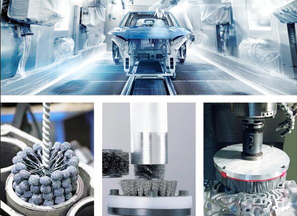 傲群汽車零部件去毛刺圓盤拋光刷 傲群汽車零部件去毛刺圓盤拋光刷